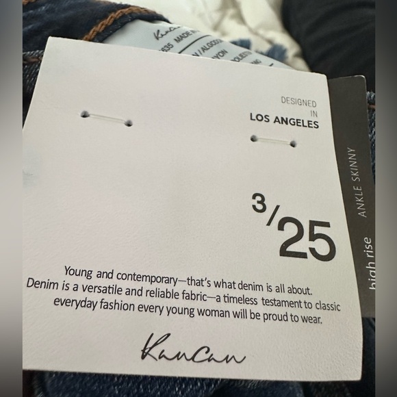 Kancan High rise ankle skinny jean size 25 NWT - Picture 6 of 7